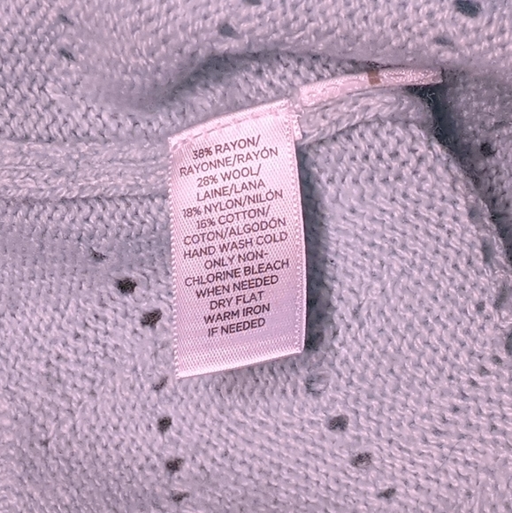 Loft Seafoam Green Knit Pullover Sweater, M - Picture 7 of 7